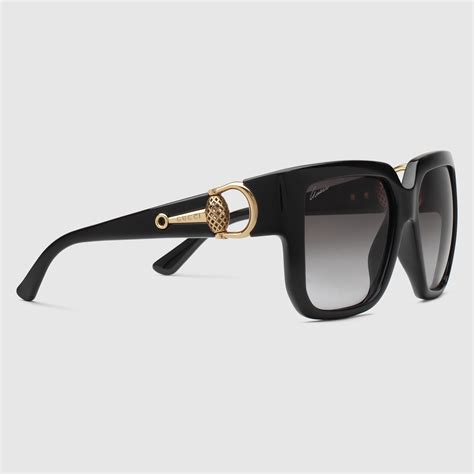 gucci women's oversized square sunglasses|Gucci rectangular frame sunglasses.